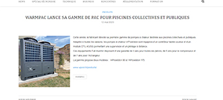 Press release Activité Piscine May 2023